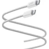 Cellularline Flexforce Câble en silicone tissé USB-C vers USB-C