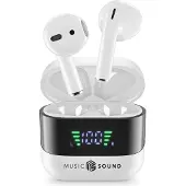 MusicSound 8018080488627 Casque Sans fil Ecouteurs Appels/Musique Bluetooth Blanc
