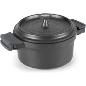 Lacor Cocotte ronde en fonte émaillée 20cm noir - - 25921 -
