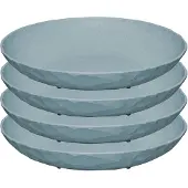 Koziol Assiettes à soupe & à pâtes Club 4 pièces, bleu, Assiettes, Bleu