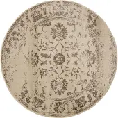 Interiyou Tapis Suzuka Crème/Marron, ø 160 cm, rond