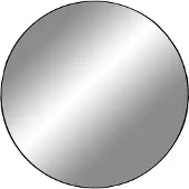 Ebuy24 Jeanne Miroir Ø40 cm, cadre noir.