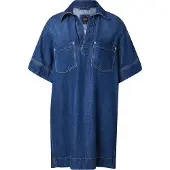 BOSS pour femme. 50558674 Polo Vestdio bleu (S), Casuel, Coton, Manche courte