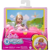 Mattel Barbie Chelsea et ensemble de véhicules ours en peluche HXN05