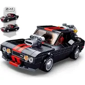 Sluban Model Bricks Car 2 In 1- Construction Game 328 Pieces Argenté Enfants