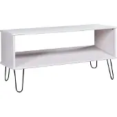 vidaXL Table basse New York Blanc Pin massif