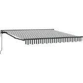 vidaXL Cadre de store anthracite et blanc 350 x 250 cm