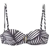 LASCANA Hauts de bikini anthracite / blanc
