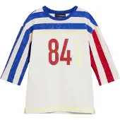 Desigual T-Shirt bleu / rouge / blanc