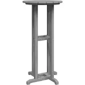 vidaXL Table de bar Gris clair 55 x 55 x 107 cm Polyéthylène