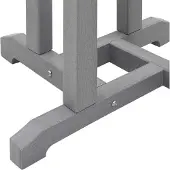 vidaXL Table de bar Gris clair 55 x 55 x 107 cm Polyéthylène