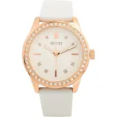 GUESS Montre GW1030L4 avec strass, blanche