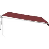 vidaXL Store automatique rouge bourgogne 400x300 cm
