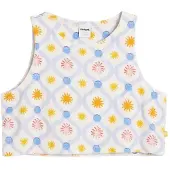 Desigual Haut 'Soles' bleu clair / jaune d'or / rouge foncé / blanc