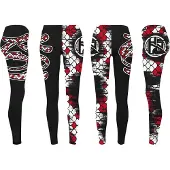 Hotspot titanium KOI, L, noir-rouge, Leggings, 010501003