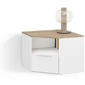 Livinity Meuble TV Piave Blanc/Sonoma 68x50cm, Model 58903