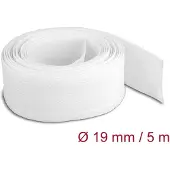 DeLOCK gaine tressée, velcro, 5 m, 19 mm, blanc. -