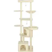SUGIFT Tour d'escalade pour chats, couleur beige
