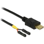 DeLOCK Adaptateur USB C - Fiche USB C vers VCC/GND