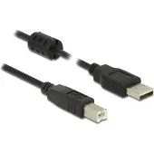 DeLOCK câble USB 2.0 A prise mâle USB 2.0 B prise mâle 1,0 m sch