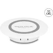 DeLOCK - Induktive Ladematte - zum Tischmontage - 15 Watt - 1,25 A - Fast Charge - weiß (66260)