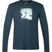 Super.natural Almost Done Long Sleeve T-shirt Vert,Bleu M Homme