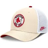 Nike Mlb Dri-fit Rise Structured Boston Red Sox Trucker Cap Beige M-L