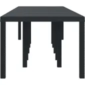 vidaXL Table de jardin anthracite 350 x 100 x 74 cm en polyrotin
