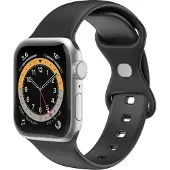 Celly Bracelet pour Apple Watch 38/40/41mm Silicone Noir