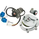 Vparts Yamaha Tzr 50 2003- Ignition Switch Noir,Argenté
