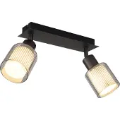 Globo Lampe de plafond à design Villegas Deux pistolets légers en métal