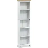vidaXL Bibliothèque Blanc 46 x 20 x 170 cm Pin massif