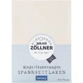 Julius Zöllner Spannbetttuch Jersey Ecru 90x40cm