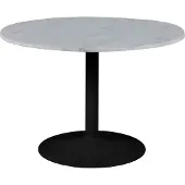Zesso Smuk Table à manger Ø 110 cm Josie Marbre Blanc - Noir