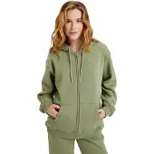 Roxy Surf Stoked Full Zip Sweatshirt Vert S Femme