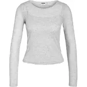 Noisy May T-shirt 'NMNusa' gris fumé