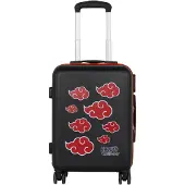 KARACTERMANIA Naruto Clouds Abs 4 Wheel Cabin Suitcase Rouge