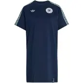 Adidas Germany Originals Short Sleeve Dress Bleu XL Femme