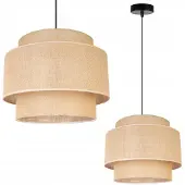Light11 HOME Suspension, lustre, abat-jour, Boho Juta