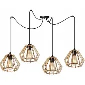 Light11 HOME Suspension moderne en bois avec éclairage LED