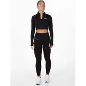 Divina Veste de sport 'Valens' noir / blanc naturel