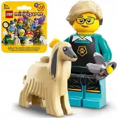 LEGO 71045 - Minifigures - HUNDEFRISEURIN MIT AFGHANISCHEM HUND col25-12 / Serie 25