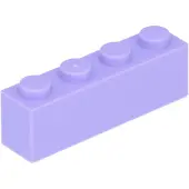 LEGO 100 pièces 3010 Brick 1x4 Part Basic Bricks 100 Lavendel