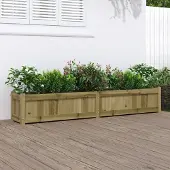 Prolenta Maison Exclusive - Jardinière 180x31x31 cm, en bois de pin traité