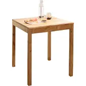 Lebenswert Esstisch >TI-0650< Wildeiche mssiv geölt - 70x75x70cm (BxHxT)