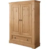 Lebenswert Wäscheschrank >SZ-0079< (BxHxT: 106x150x42 cm) Kiefer eichefarbig - 106x150x42 (BxHxT)