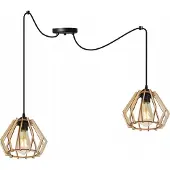 Light11 HOME Suspension moderne en bois avec éclairage LED