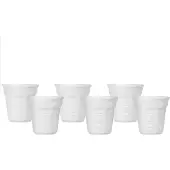 Bialetti - Tasse - octogonale - blanche (paquet de 6)