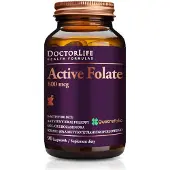 Doctor Life Foligaina Active - Supplément nutritionnel avec Folate Actif 800mcg, 90 gélules
