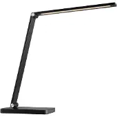 Brilliant G60210/06 Lomina Lampe de table en plastique et métal noir, LED intégrée